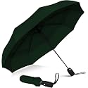 UV Protection Green Umbrella | Automatic Open Close | 3 Fold Large Travel Umbrella for Rain & Sun | Windproof Folding Umbrella for Men, Women, Kids