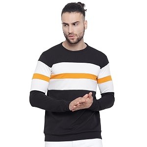 Yuvraah Men Color Block T Shirt