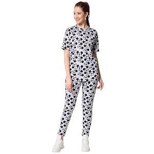yuvraah women39s polyester printed tracksuit