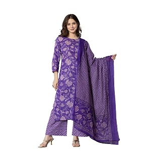 YUVVIK Womens Ethnic Kurta Set Floral