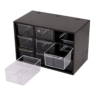 nixby 9 drawer storage box black 9 grid rectangular 472 x 708 x 393 inches black