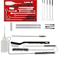 YUZES Spray Gun Cleaning Kit, 23-Piece Brush & Needle Set for Paint Guns