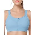 Yvette Adjustable Sports Bras High Impact Zip Front