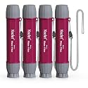 Yuclet Emergency Water Filter Straw for Survival, Camping & Hiking, 4 Pack