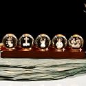 YWHL 3D Crystal Ball Religious Gifts for Women Men, Christian Home Decor