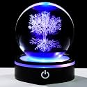 YWHL 3D Crystal Tree of Life Figurines Ball, Tree of Life Gifts for Women