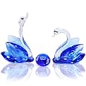 YWHL 45th Wedding Anniversary Swan Gifts for Parents, 45 Year Anniversary