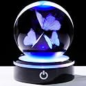 YWHL Crystal Butterfly Figurine Ball, Butterfly Gifts for Women on Birthday