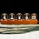 YWHL Religious Crystal Ball with Light Base, Christian Gifts for Women Men