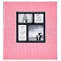 Ywlake Photo Album 4x6 1000 Pockets Photos Croco, Extra Large Capacity Family Wedding Picture Albums Holds 1000 Horizontal and Vertical Photos Pink