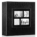 Ywlake Photo Album 4x6 1000 Pockets Photos Croco, Extra Large Capacity Family Wedding Picture Albums Holds 1000 Horizontal and Vertical Photos Black