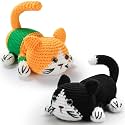 YWQZBHEMO Crochet Kit for Beginners, 2PCS Crochet Cat Kit Step-by-Step Video Tutorials, Crochet Starter Kit Learn to Crochet Kits for Adults Starters