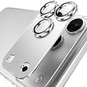YWXTW Designed for iPhone 17 Pro Camera Lens Protector, [1:1 Perfect Fit] Full Coverage Matte Metal Tempered Glass Camera Screen Cover Accessories, Case Friendly (Silver, iPhone 17 Pro)
