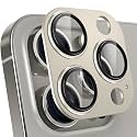 YWXTW for iPhone 15 Pro/iPhone 15 Pro Max Camera Lens Protector, [1:1 Perfect Fit] Matte Metal Anti Scratch Tempered Glass Camera Screen Protector Accessories, Case Friendly (Natural Titanium)
