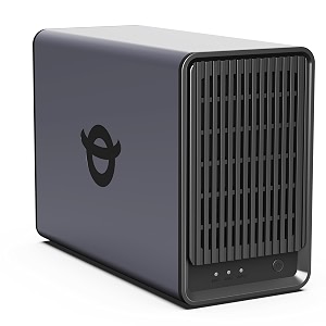 yxk zero1 2-bay desktop nas silent home nas storage 25gbe maximum 60tb capacity support docker remote access 4gb ram 25gbe 4k hdmi network attached storagediskless