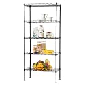 5 Tier Storage Shelves, Adjustable Wire Shelf Rack 21.5 x 11.6 x 47.6