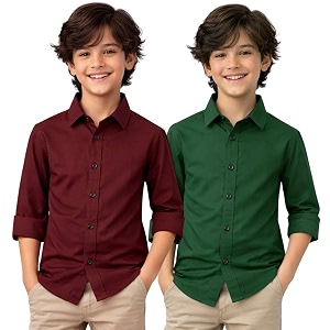 YYQ Pack of 2 Boys Cotton Blend