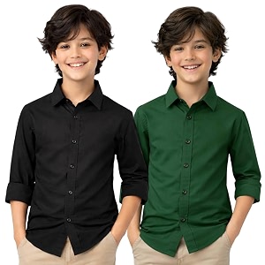 YYQ Pack of 2 Boys Cotton Blend