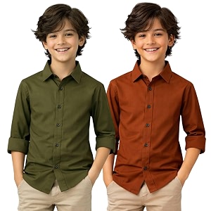 YYQ Pack of 2 Boys Cotton Blend