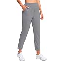 YYV Women's Golf Pants High Waist Stretch Ankle Pants with Pockets