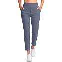 YYV Women's Golf Pants High Waist Stretch Ankle Pants with Pockets