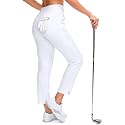 YYV Women's Golf Pants High Waist Stretch Ankle Pants with Pockets