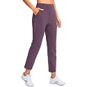 YYV Women's Golf Pants High Waist Stretch Ankle Pants with Pockets