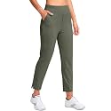YYV Women's Golf Pants High Waist Stretch Ankle Pants with Pockets