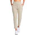 YYV Women's Golf Pants High Waist Stretch Ankle Pants with Pockets