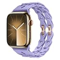 Compatible with Apple Watch Strap 45mm 41mm 44mm 40mm 49mm Breathable Circle Chain Design for Iwatch Band Ultra Series 9 8 7 6 5 4 SE Creative Silicone Straps