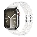 Compatible with Apple Watch Strap 45mm 41mm 44mm 40mm 49mm Breathable Circle Chain Design for Iwatch Band Ultra Series 9 8 7 6 5 4 SE Creative Silicone Straps
