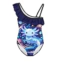 Yzaoxia Girls One Piece Swimsuits Bathing Suit for Kids Swimwear 3-14Y