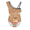 Yzaoxia Girls One Piece Swimsuits Bathing Suit for Kids Swimwear 3-14Y
