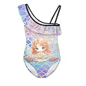 Yzaoxia Girls One Piece Swimsuits Bathing Suit for Kids Swimwear 3-14Y