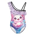 Yzaoxia Girls One Piece Swimsuits Bathing Suit for Kids Swimwear 3-14Y