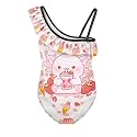 Yzaoxia Girls One Piece Swimsuits Bathing Suit for Kids Swimwear 3-14Y
