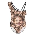 Yzaoxia Girls One Piece Swimsuits Bathing Suit for Kids Swimwear 3-14Y