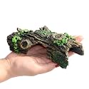 YZHZOM Resin Aquarium Wood Small Reptile Hide Aquarium cave Betta Log Aquarium Ornament pleco cave Snake Hideout (Tree bark)