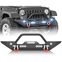 YZONA Bull Bar Front Bumper Compatible with Jeep JK JKU Unlimited 2007-2018