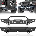 YZONA Front Rear Bumper Combo Compatible with Jeep JL JLU 2018-2026