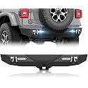 YZONA Rear Bumper Compatible with Jeep JL JLU Unlimited 2018-2026 Black