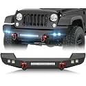YZONA Steel Front Bumper Compatible with Jeep JK JL JKU 2007-2026