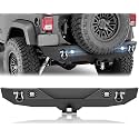 YZONA Steel Rear Bumper Compatible with Jeep JK JKU 2/4 doors 2007-2018