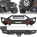 YZONA Stubby Front Rear Bumpers Compatible with Jeep JL JLU 2018-2026