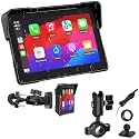 YZW MT700 7 Inch Wireless Motorcycle Carplay GPS Navigation System with Apple Carplay and Android Auto, YZW MT600 / MT700 Motorcycle Holder Kit, Anti-Theft Design Quick-Release Magnetic Mount, Power