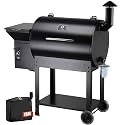 Z GRILLS 2026 Upgrade 8-in-1 BBQ Pellet Grill &amp; Smoker, 697 sq in Cooking Area, PID Auto Temperature Control, 28 lbs Hopper Capacity, Outdoor Grill, Black (Grill Cover Included)