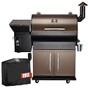 Z GRILLS 2026 Upgrade Wood Pellet Grill Smoker with PID Control, Built-in Storage Cabinet, Rain Cover, 700 sq. in Cooking Area for Outdoor BBQ, Smoke, Bake and Roast