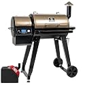 Z GRILLS 450A2 Wood Pellet Grill Smoker, PID V3.0, 459 Sq in, Bronze