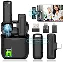 Z1 Wireless Microphone,Digital Mini Portable Recording Clip Mic with Receiver for All Android- iOS,Type C,USB Ports Mobile Phones,Tabs,PC: Laptop for Vlogging, YouTube Online Class,Zoom Call