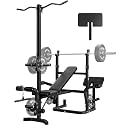 Z3 900LBS Olympic Weight Bench Set with Leg Extension, 9 in 1 Workout Press with Preacher Curl Pad and LAT Pulldown, Strength Training Bench for Home Gym